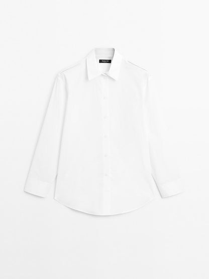 100% cotton shirt with shoulder detail