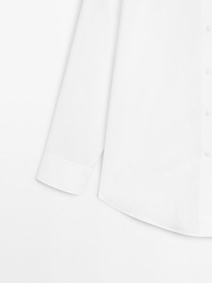 100% cotton shirt with shoulder detail