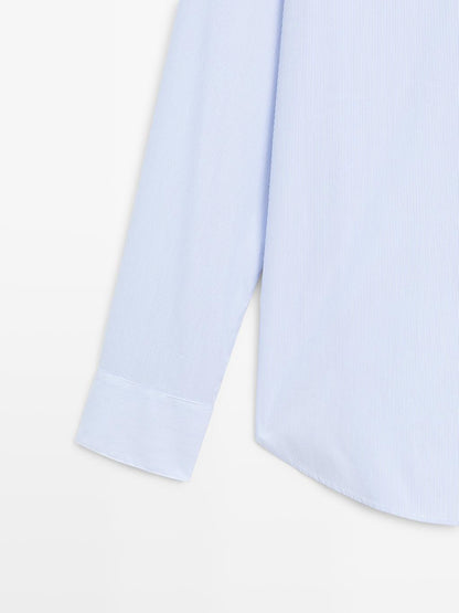 Striped stretch shirt