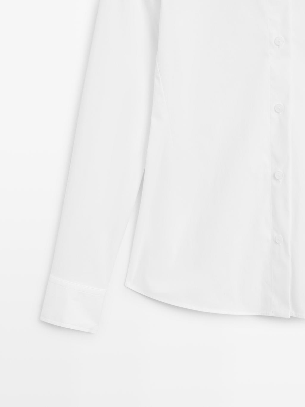 Cotton blend stretch shirt