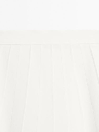 Flared midi skirt with seam details