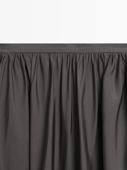 Draped 100% silk midi skirt - LIMITED