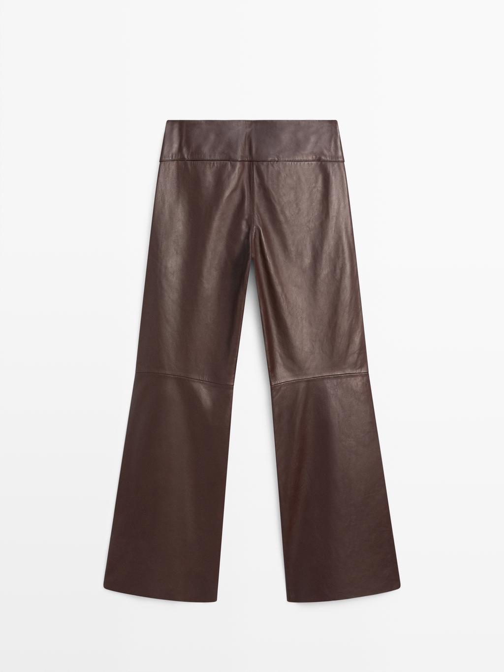 Nappa leather trousers