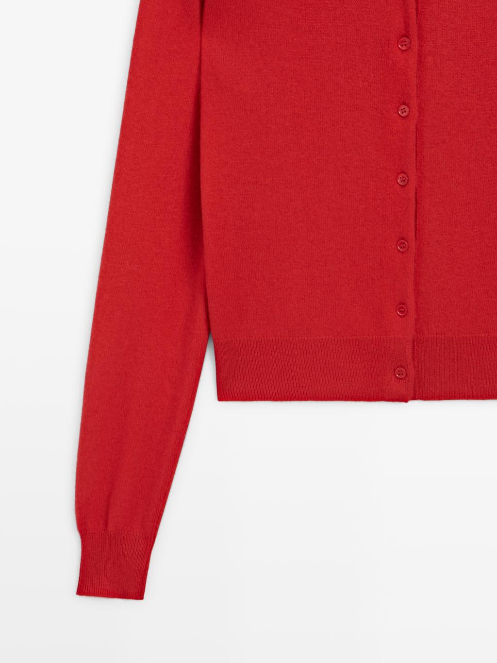 100% wool knit cardigan