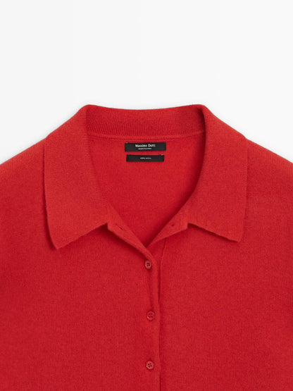 100% wool knit cardigan