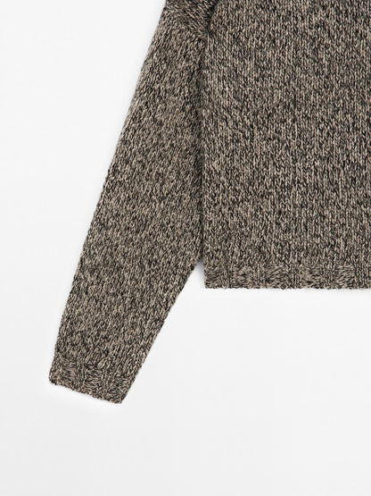 100% cashmere knit boat neck sweater