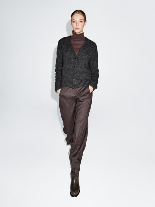 Wool blend V-neck cardigan