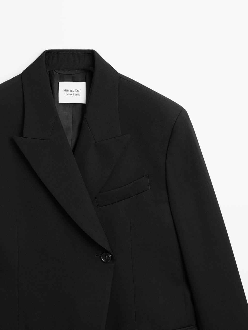 100% wool blazer with notch lapel - LIMITED