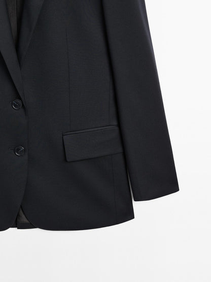 100% extra fine two-button blazer