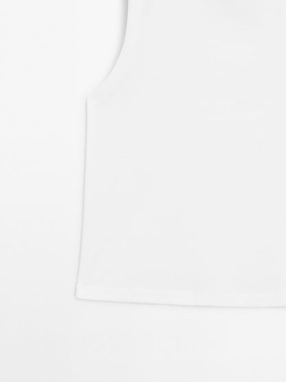 Mercerised cotton crew neck T-shirt