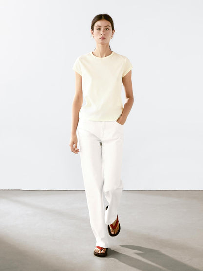 100% mercerised cotton short sleeve T-shirt