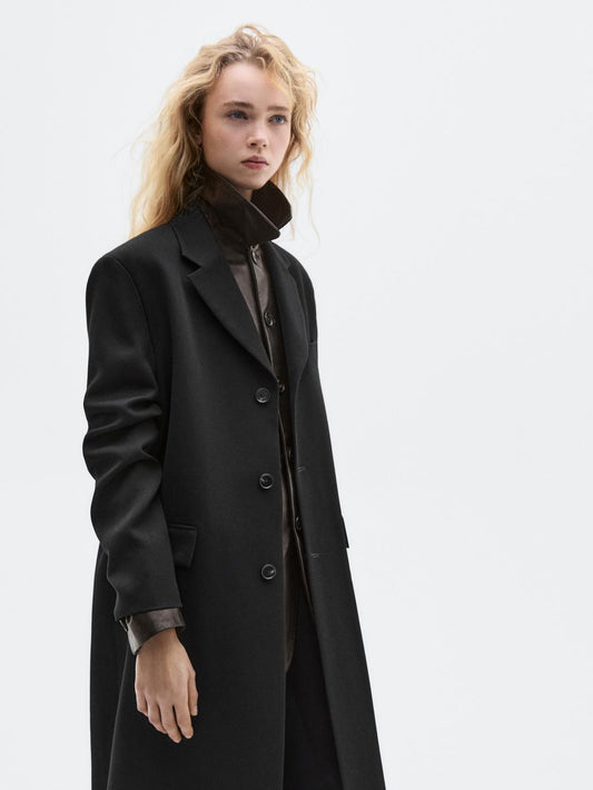 Long 100% wool coat - LIMITED