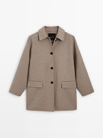 Medium wool blend coat
