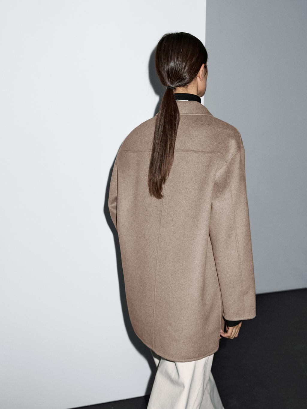 Medium wool blend coat