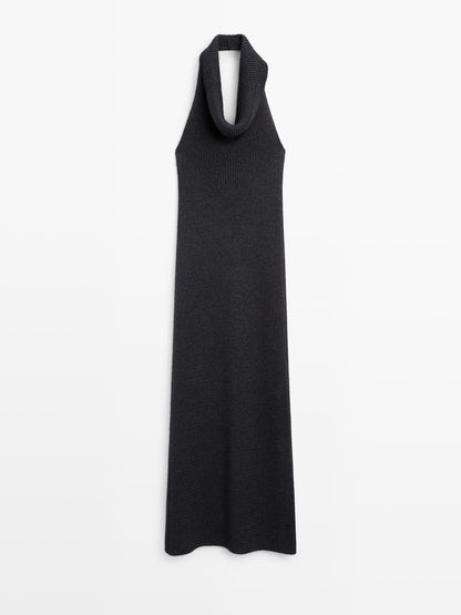 Knit halter midi dress - LIMITED