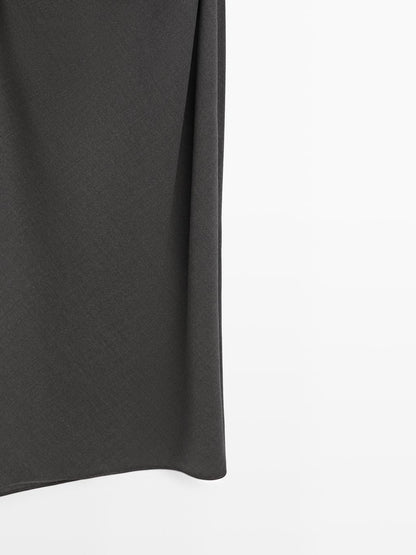 Long dress with neck detail - LIMITED