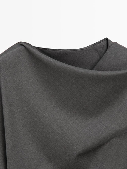 Long dress with neck detail - LIMITED