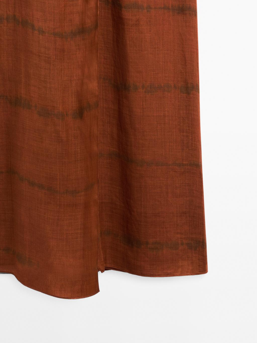 Long striped halter dress