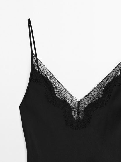 Long Satin Slip Dress