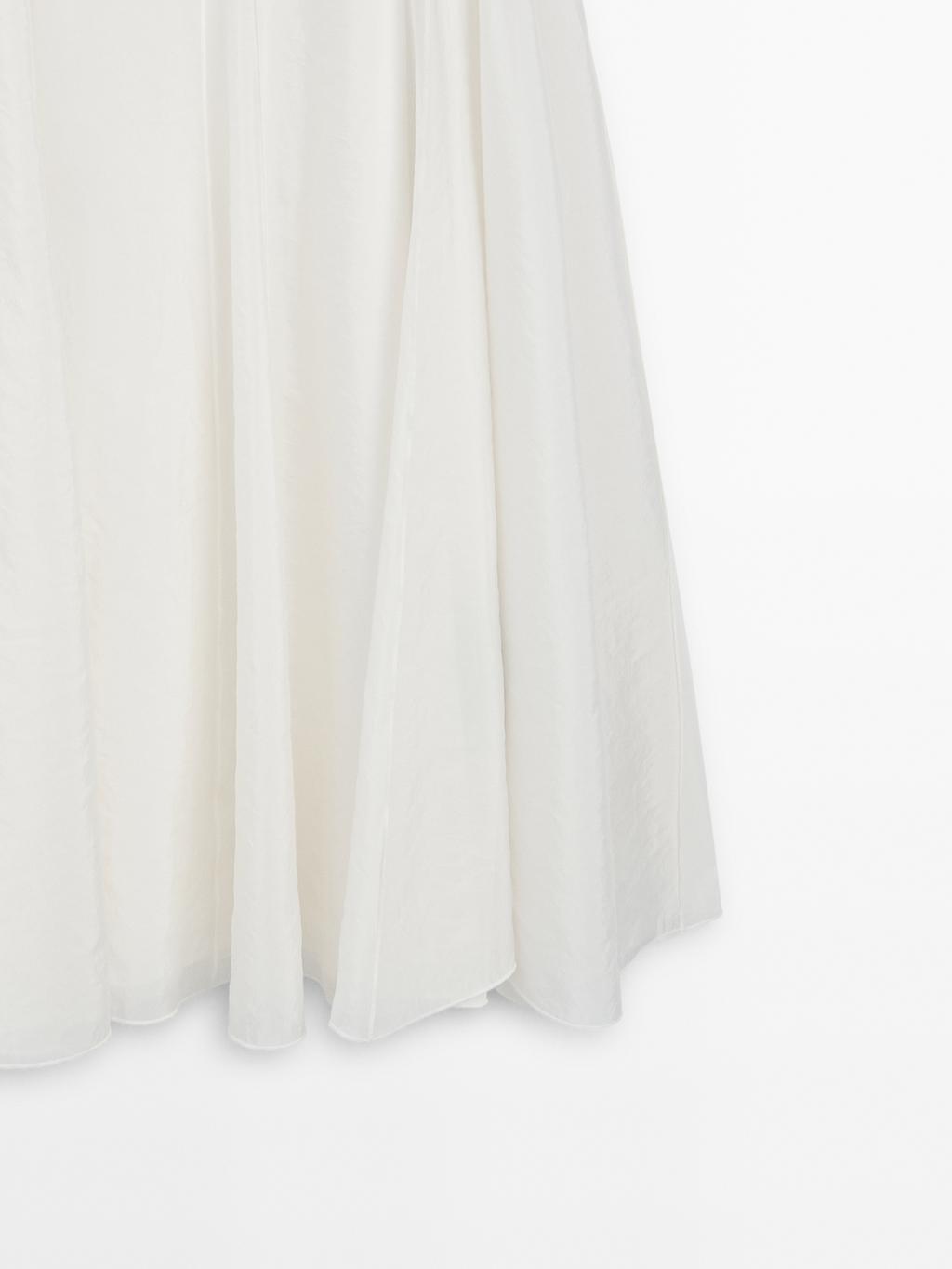 Flowing strappy midi dress