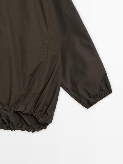 Cotton blend parka with puff detail