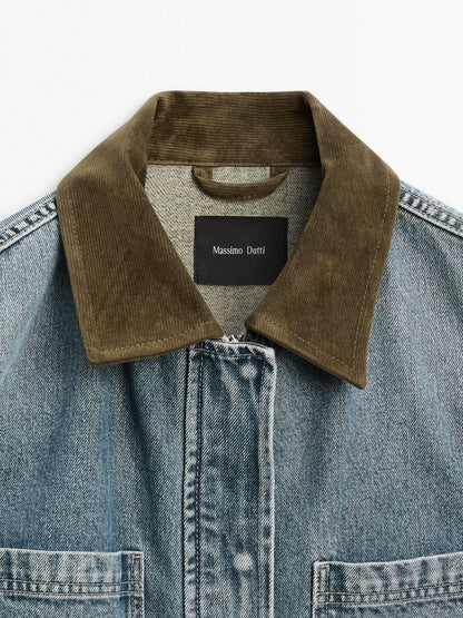 Denim jacket with pockets