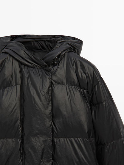 Hooded puffer jacket
