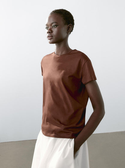 Flowing short sleeve T-shirt