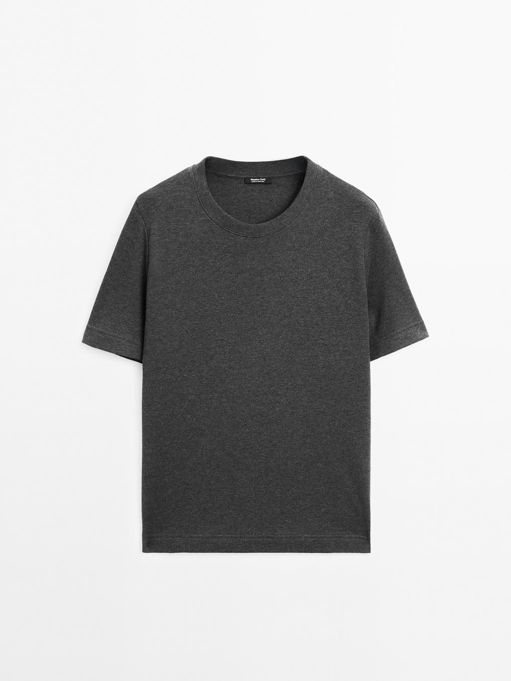 100% cotton interlock crew neck T-shirt