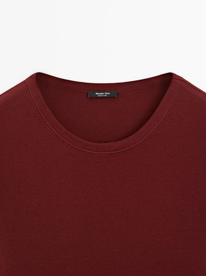 Regular fit t-shirt with collar detail