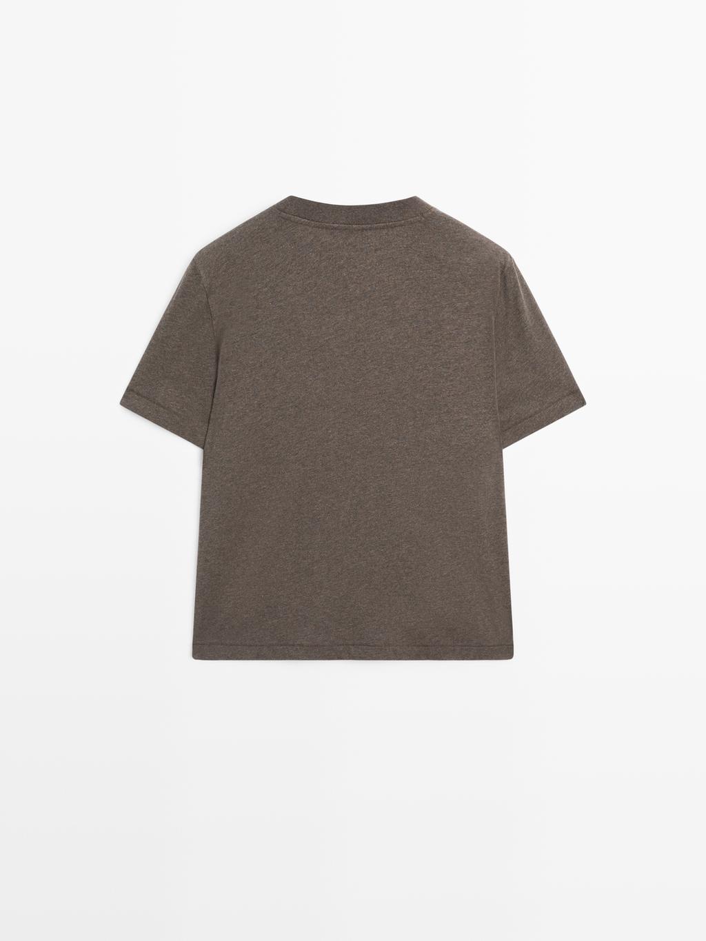 Short sleeve melange T-shirt