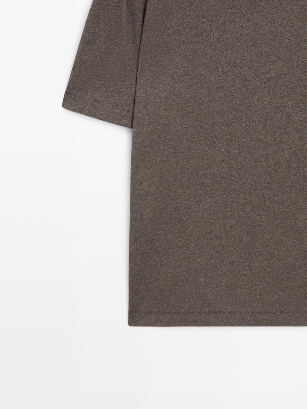 Short sleeve melange T-shirt