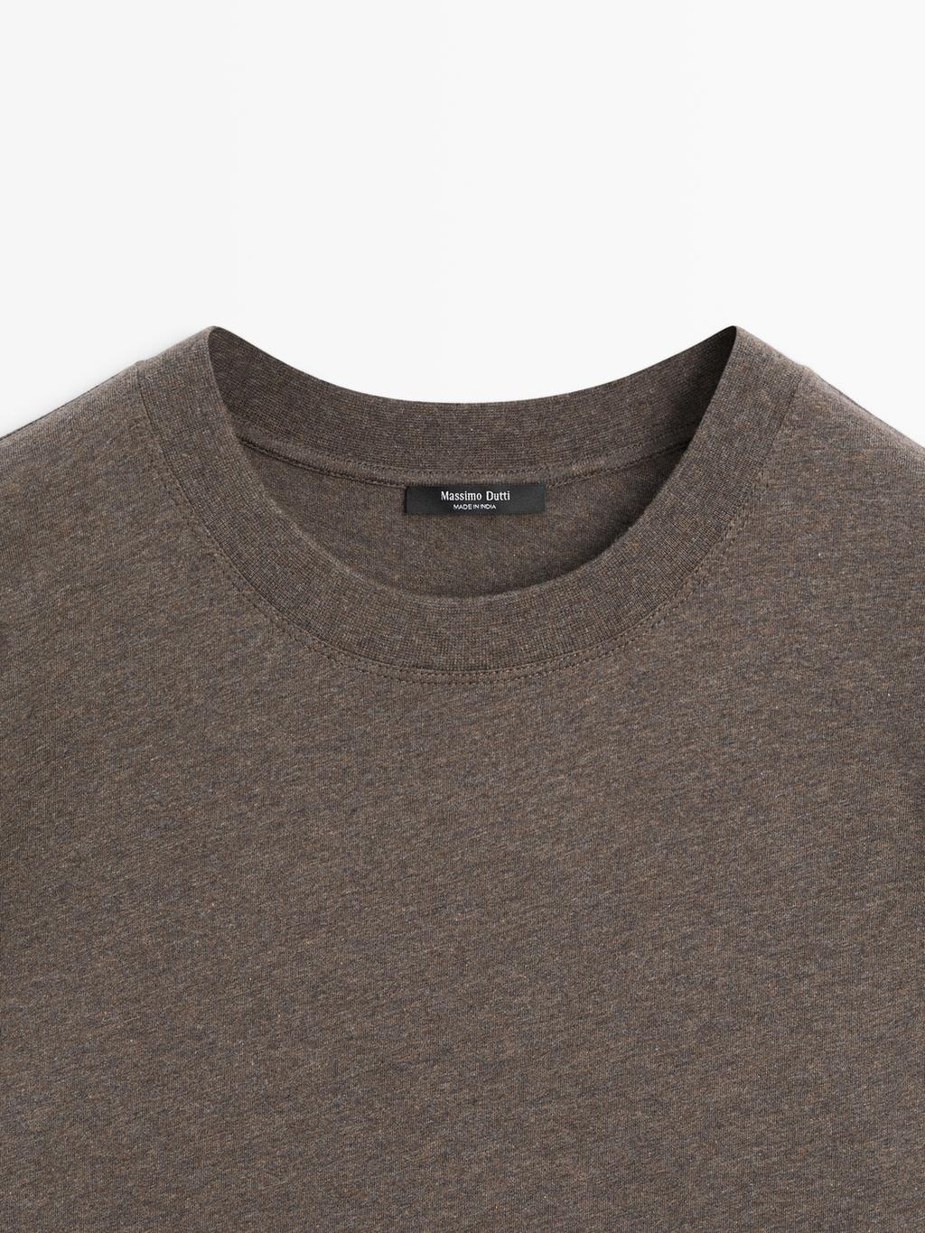 Short sleeve melange T-shirt