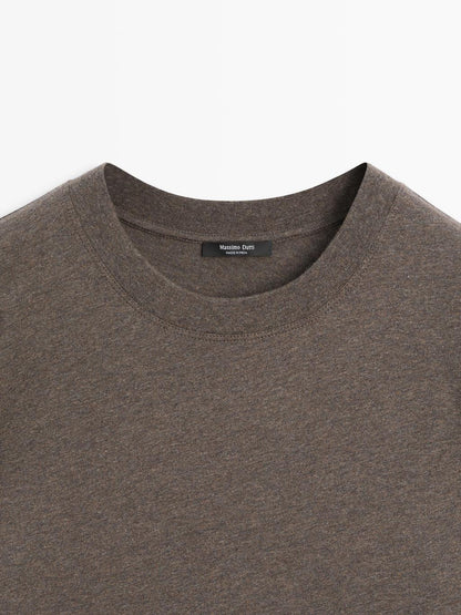 Short sleeve melange T-shirt