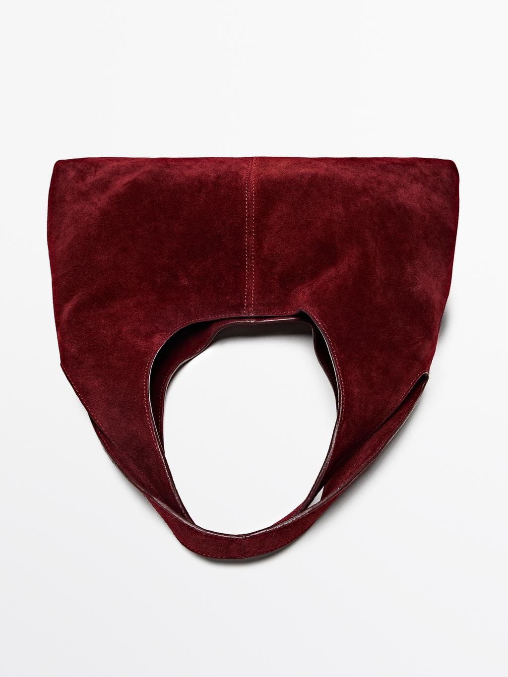 Medium split leather lady bag