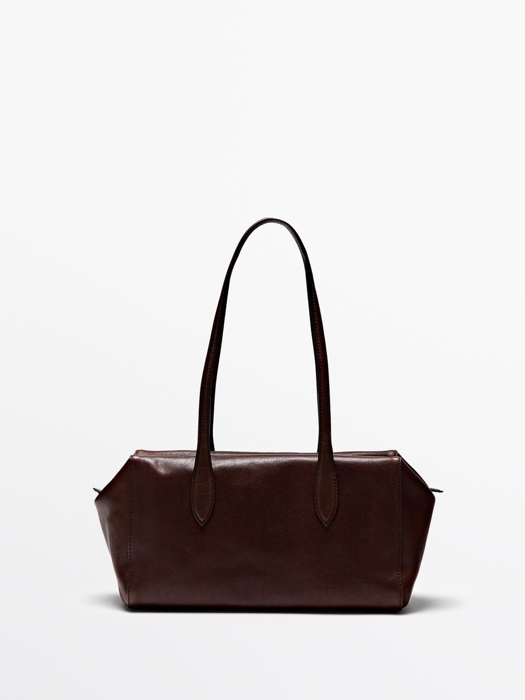 Nappa leather satchel bag