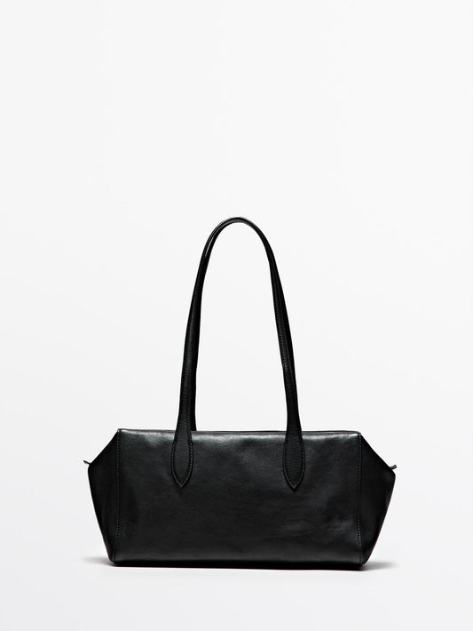 Nappa leather satchel bag