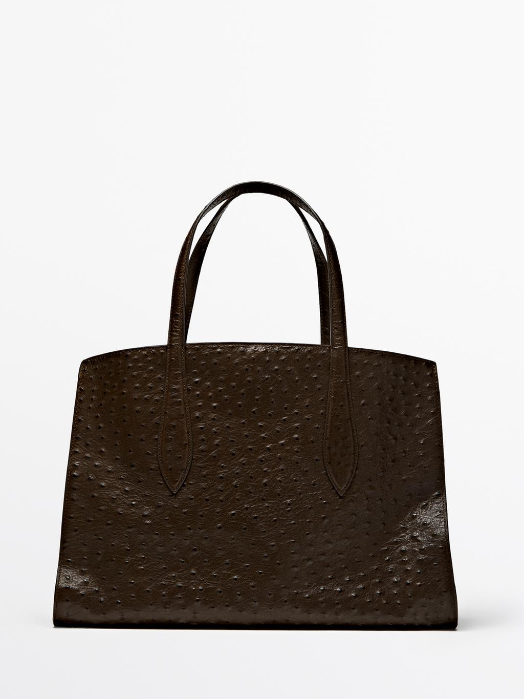 Maxi textured leather MD ICON bag