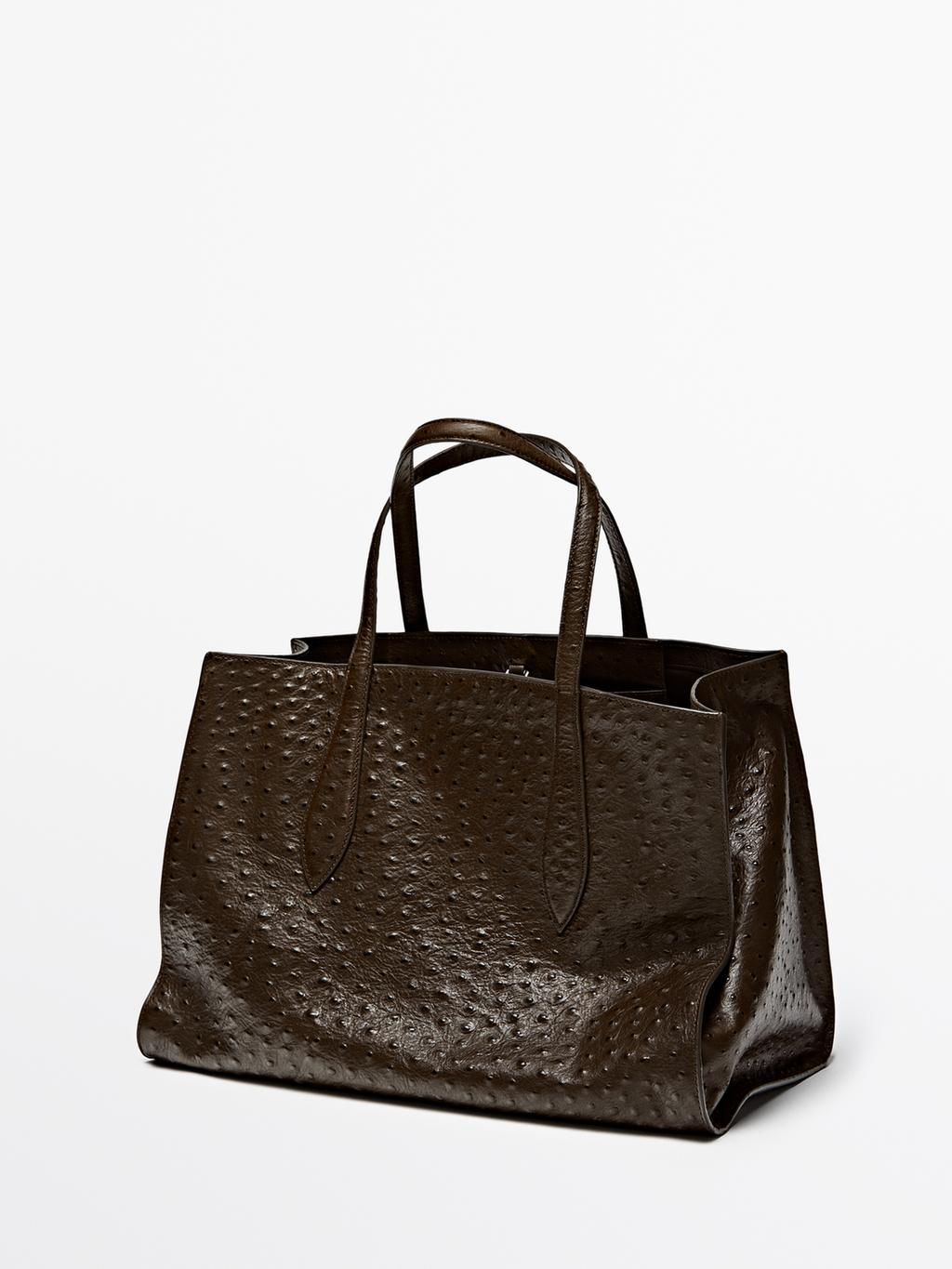 Maxi textured leather MD ICON bag