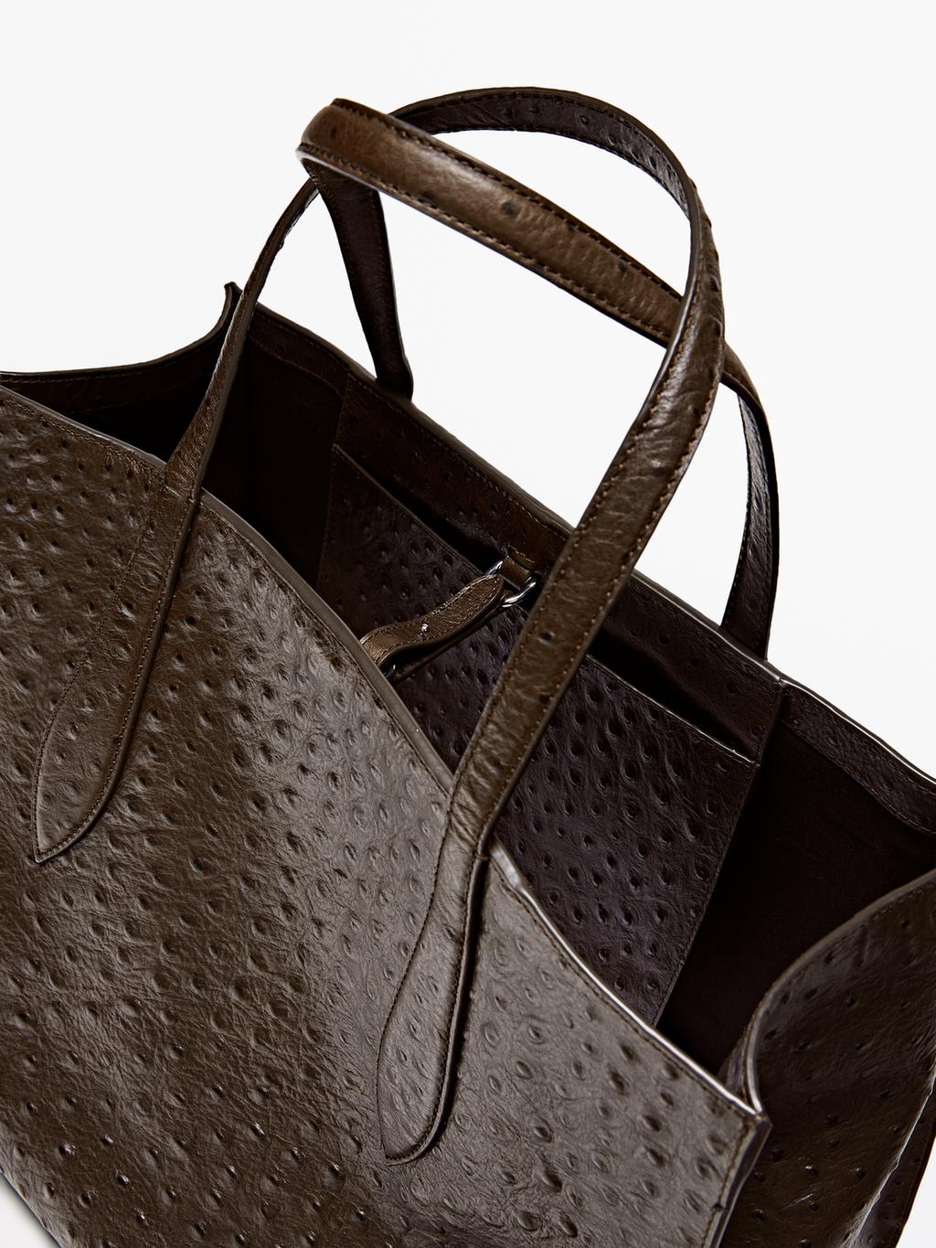Maxi textured leather MD ICON bag