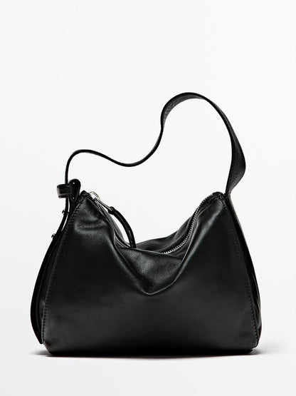 Small nappa leather shoulder bag