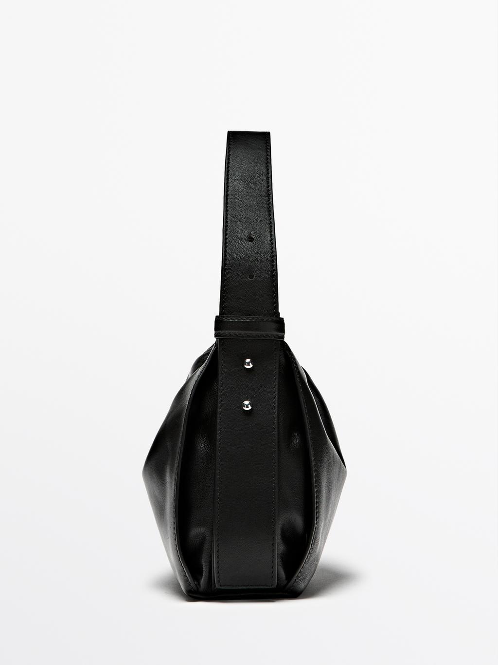 Small nappa leather shoulder bag