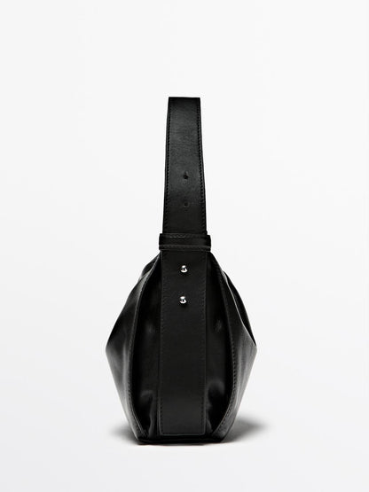 Small nappa leather shoulder bag