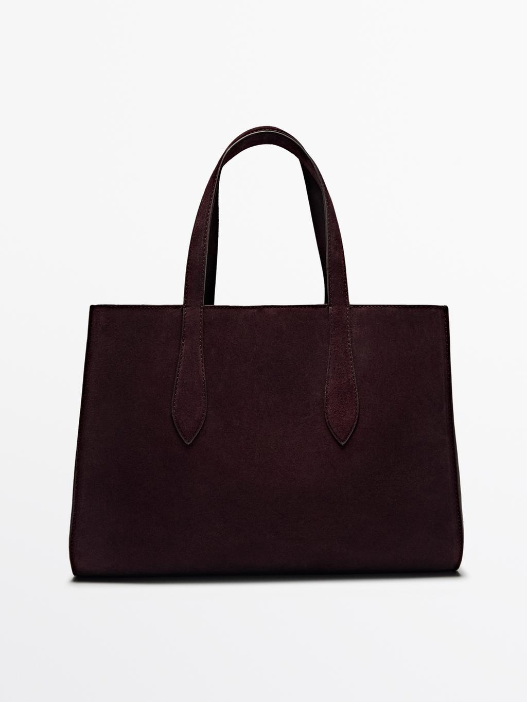 Mid-size split leather MD ICON bag