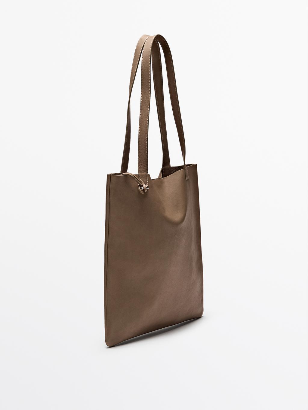 Nappa leather tote bag