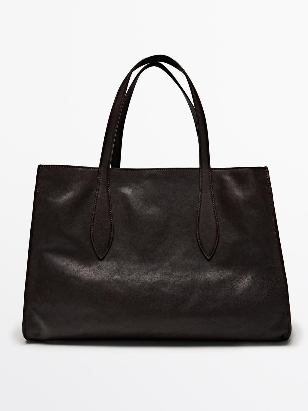 Maxi nappa leather MD ICON tote bag