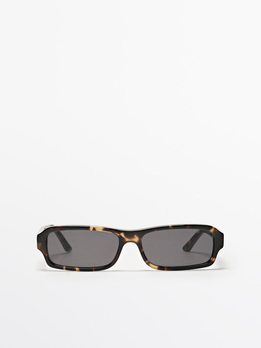 Elongated sunglasses