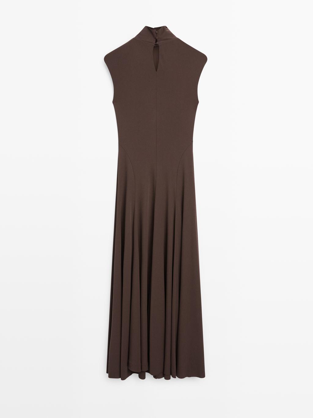 Long high neck dress - STUDIO