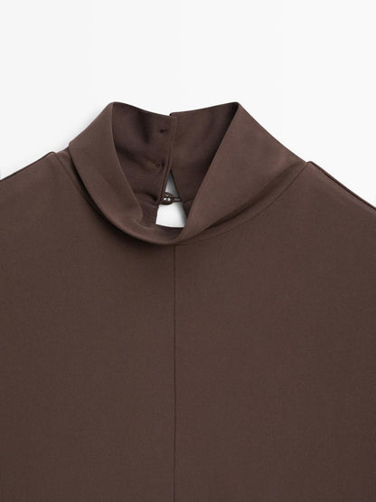 Long high neck dress - STUDIO