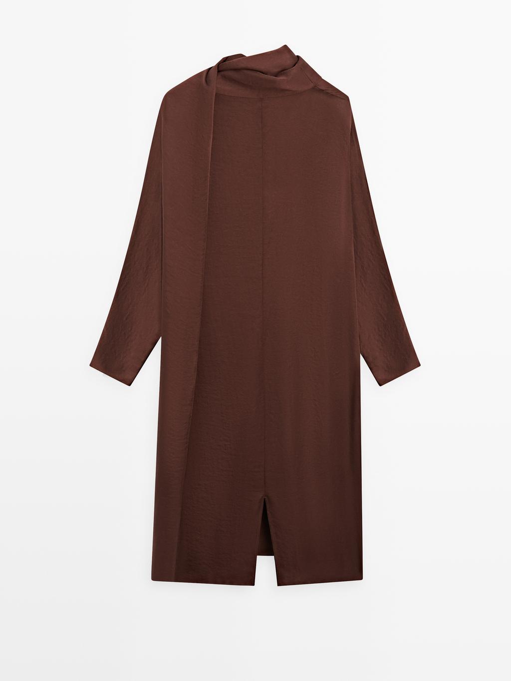 Flowing long sleeve midi dress - STUDIO